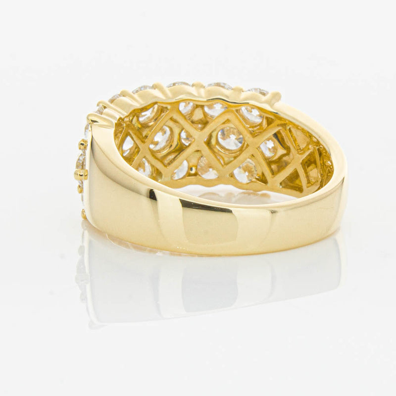 18ct Yellow Gold Diamond Dynasty Ring-Ring-Walker & Hall