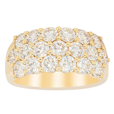 18ct Yellow Gold 3.00ct Diamond Dynasty Ring - Ring - Walker & Hall