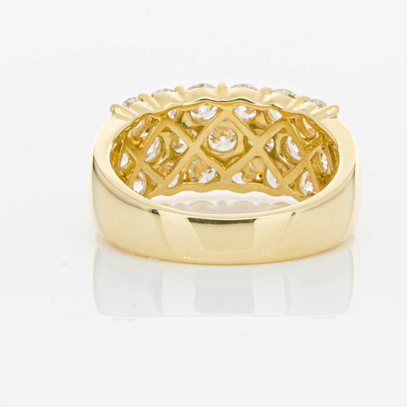 18ct Yellow Gold Diamond Dynasty Ring-Ring-Walker & Hall