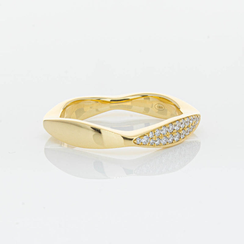 18ct Yellow Gold Diamond EOS Ring-Ring-Walker & Hall
