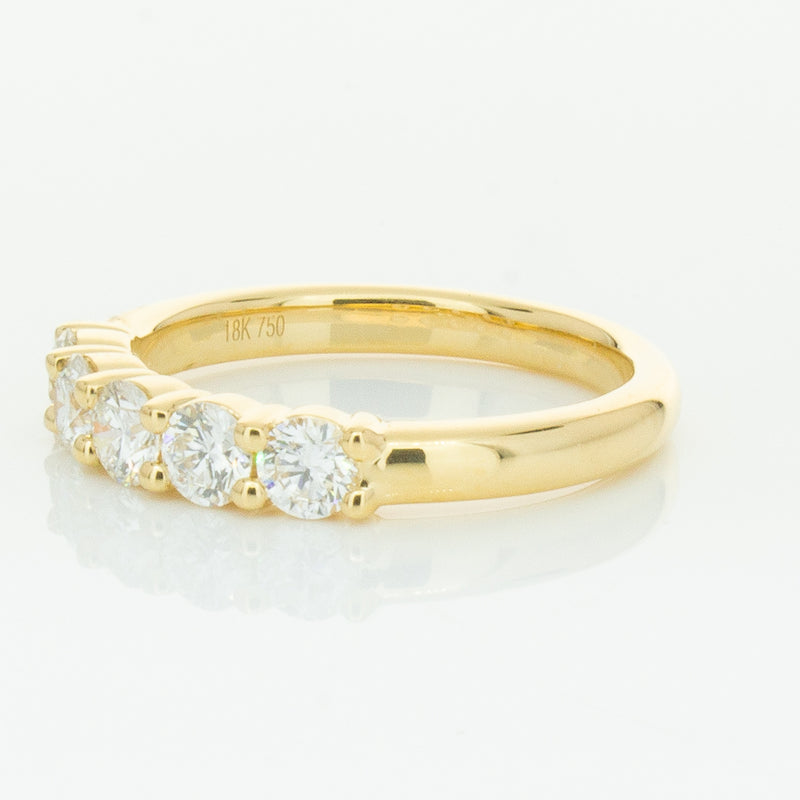 18ct Yellow Gold .80ct Diamond Panorama Ring-Ring-Walker & Hall