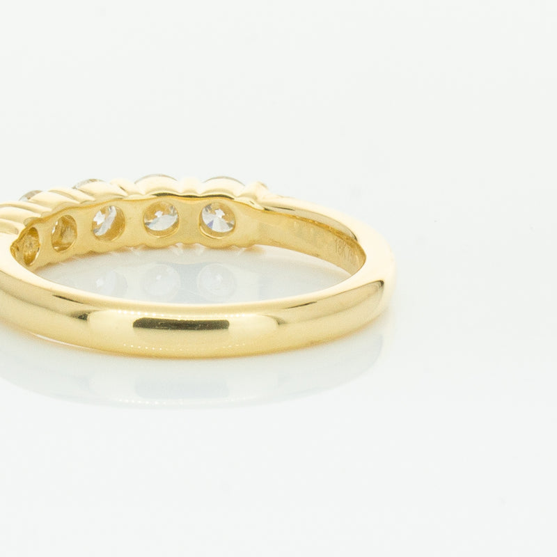 18ct Yellow Gold .80ct Diamond Panorama Ring-Ring-Walker & Hall