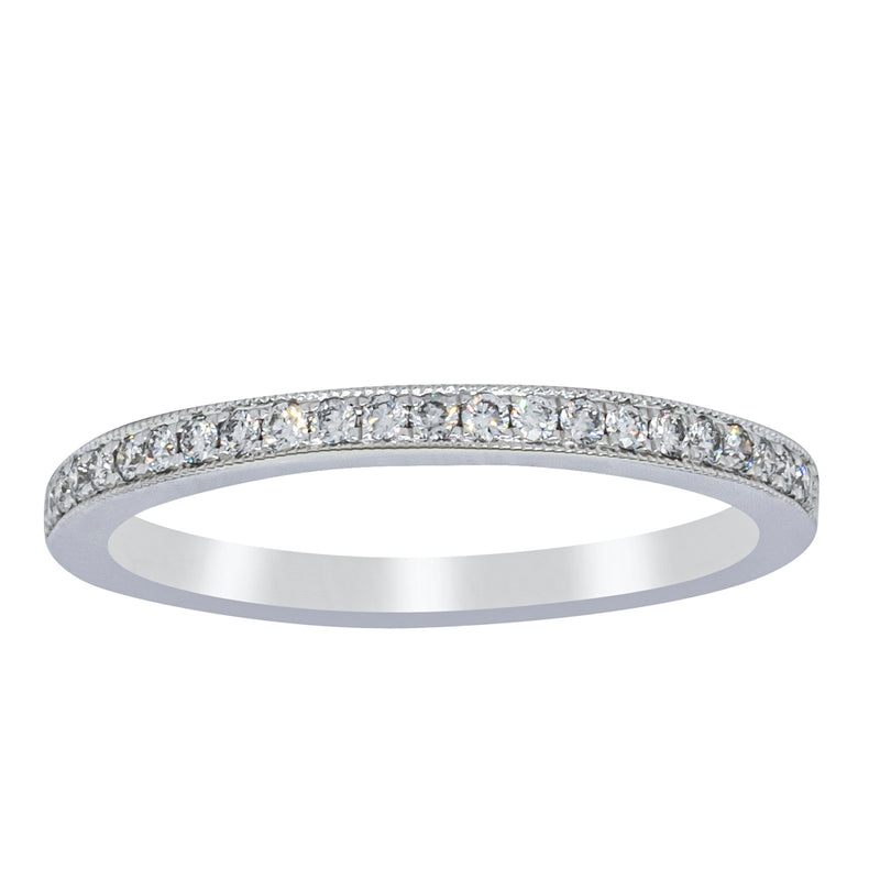 14ct White Gold Diamond Phoebe Band - Ring - Walker & Hall