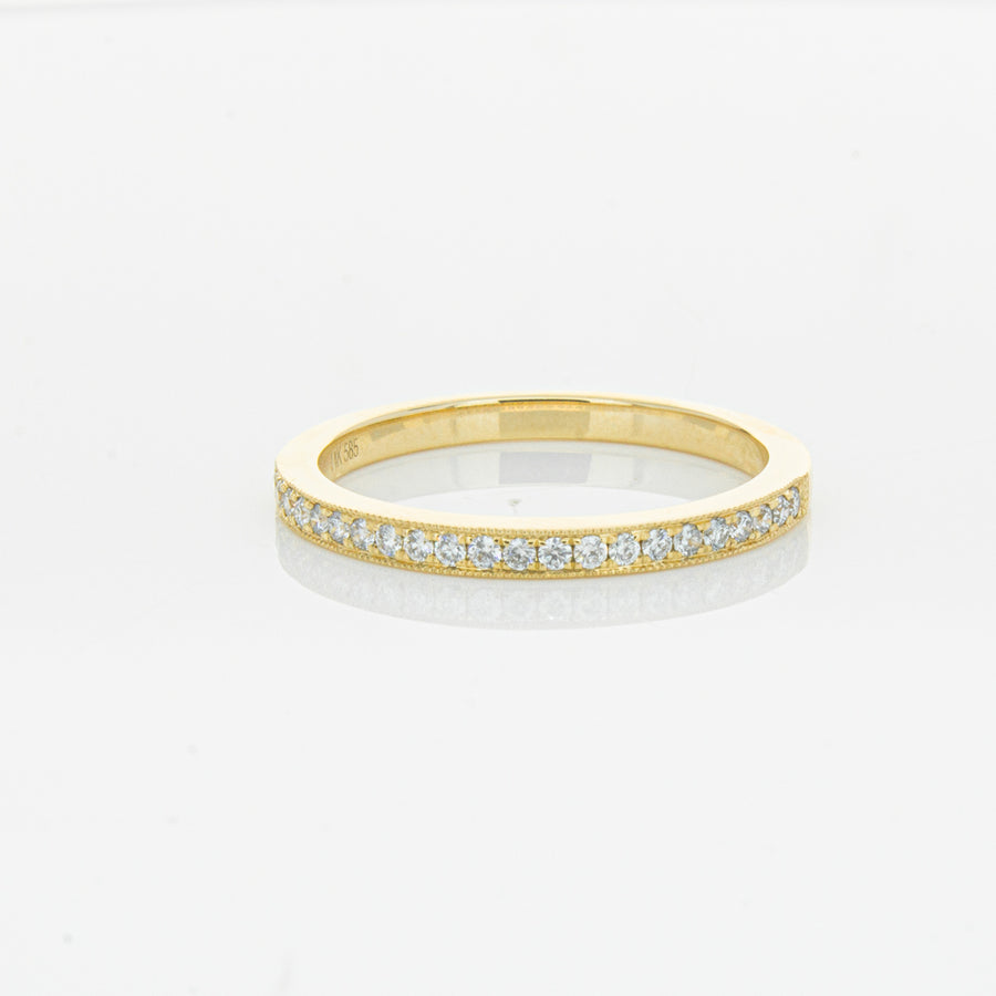 14ct Yellow Gold Diamond Phoebe band