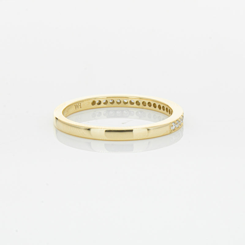 14ct Yellow Gold Diamond Phoebe band-Ring-Walker & Hall