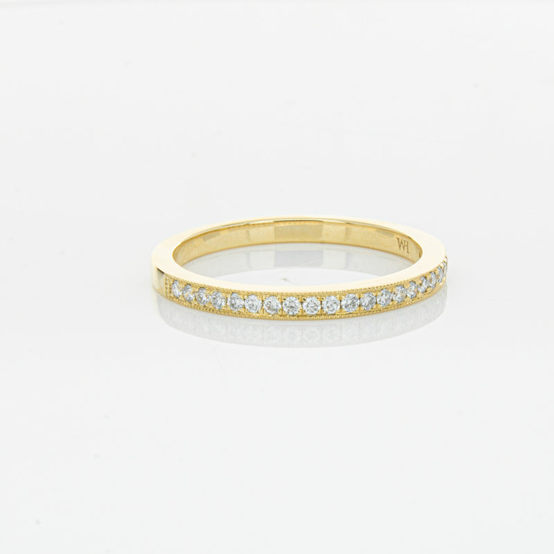 14ct Yellow Gold Diamond Phoebe band-Ring-Walker & Hall
