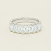 18ct White Gold 2.00ct Emerald Cut Diamond Asra Ring