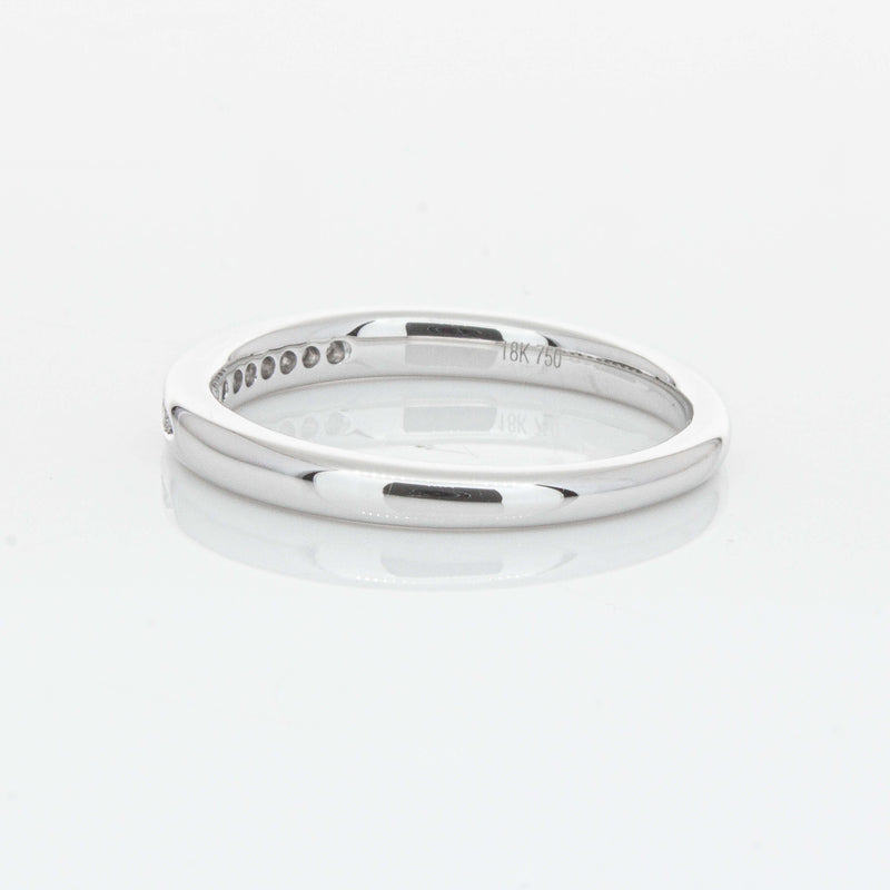 18ct White Gold .09ct Diamond Eternity Ring-Ring-Walker & Hall