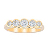 18ct Yellow Gold .78ct Diamond Five-Stone Natalia Ring