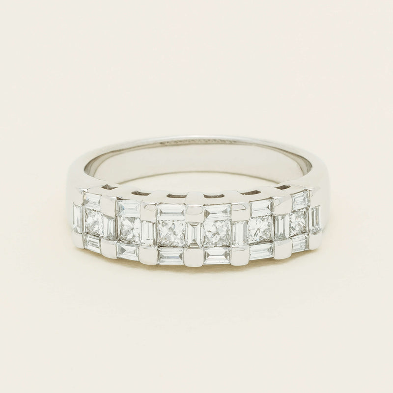 Deja Vu 18ct White Gold 1.12ct Diamond Band - Ring - Walker & Hall