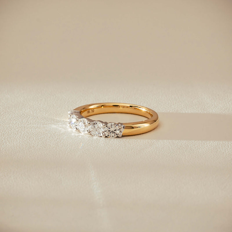 18ct Yellow Gold .97ct Diamond Panorama Ring-Ring-Walker & Hall