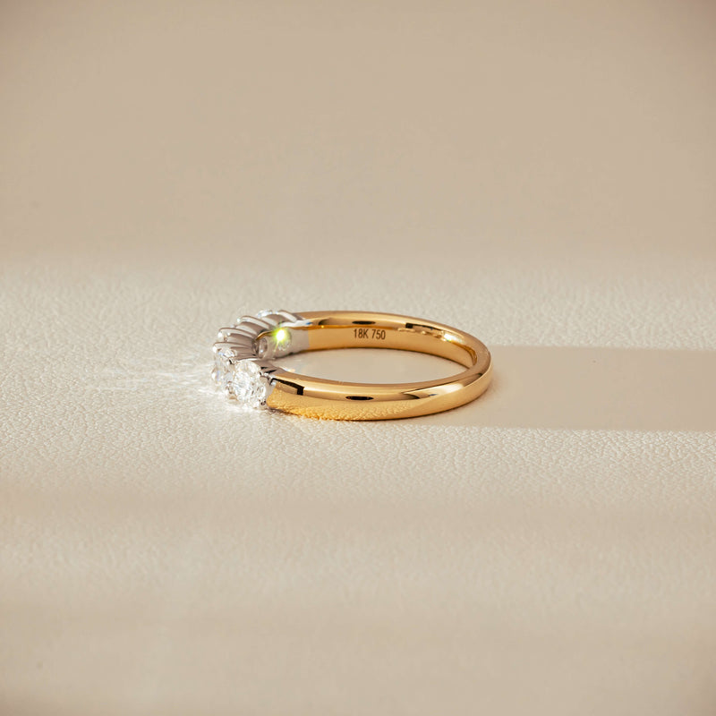 18ct Yellow Gold .97ct Diamond Panorama Ring-Ring-Walker & Hall