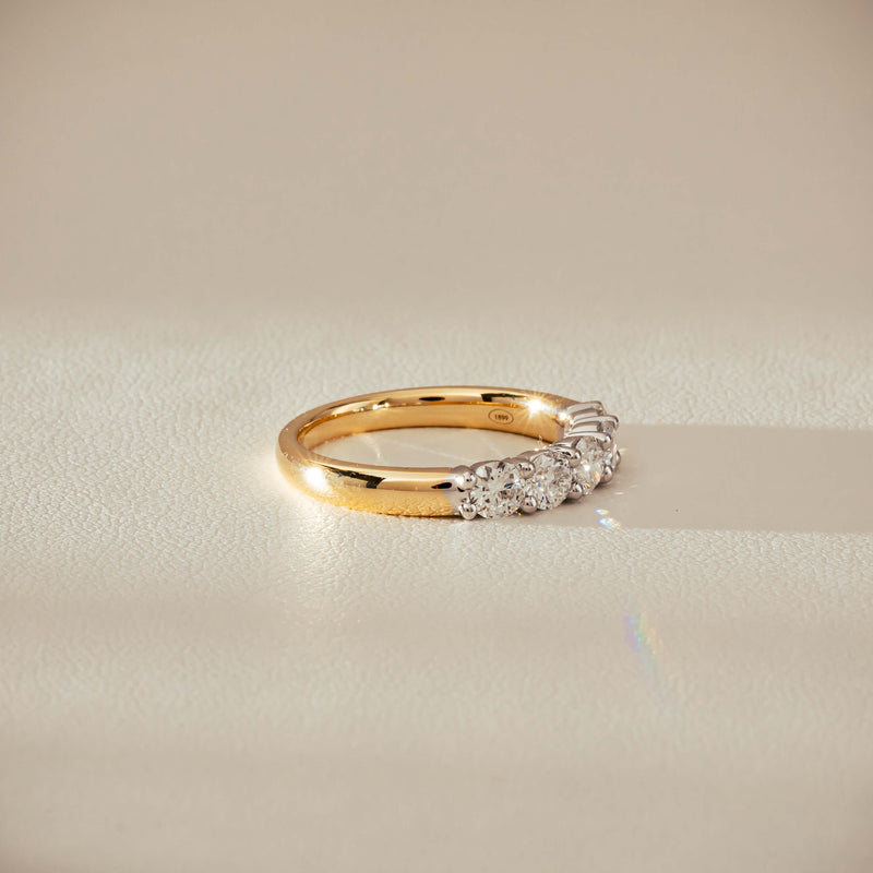 18ct Yellow Gold .97ct Diamond Panorama Ring-Ring-Walker & Hall