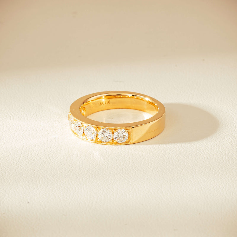18ct Yellow Gold 1.00ct Diamond Orion Ring - Ring - Walker & Hall