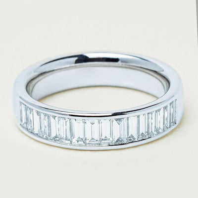 Platinum .92ct Diamond Channel-Set Band - Ring - Walker & Hall