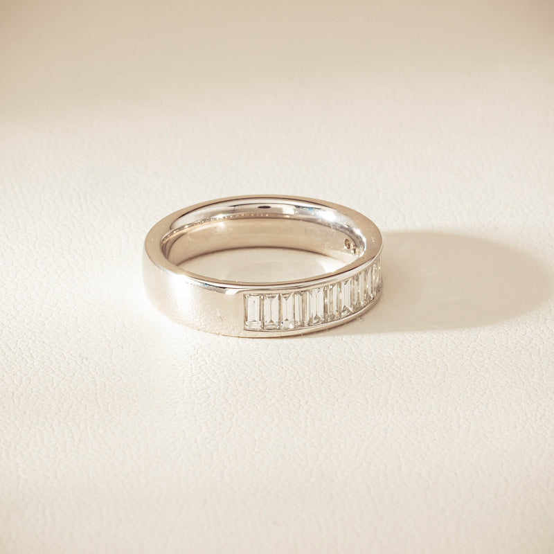 Platinum .92ct Diamond Channel-Set Band - Ring - Walker & Hall