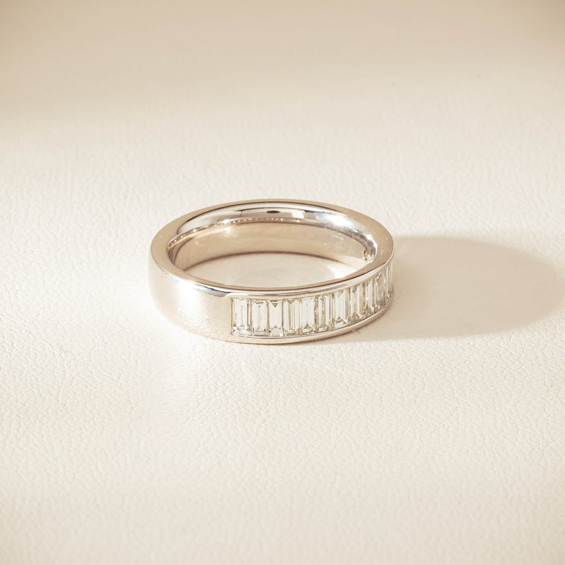 Platinum .92ct Diamond Channel-Set Band - Ring - Walker & Hall