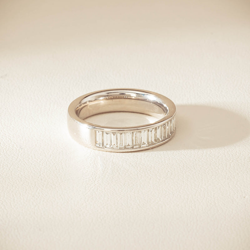 Platinum .92ct Diamond Channel-Set Band - Ring - Walker & Hall