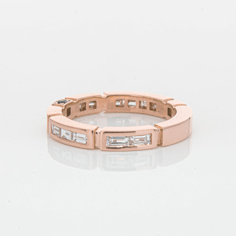 Deja Vu 18ct Rose Gold .75ct Diamond Band - Ring - Walker & Hall