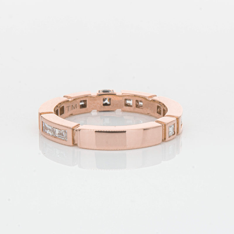 Deja Vu 18ct Rose Gold .75ct Diamond Band - Ring - Walker & Hall