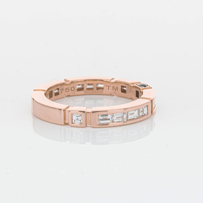 Deja Vu 18ct Rose Gold .75ct Diamond Band - Ring - Walker & Hall