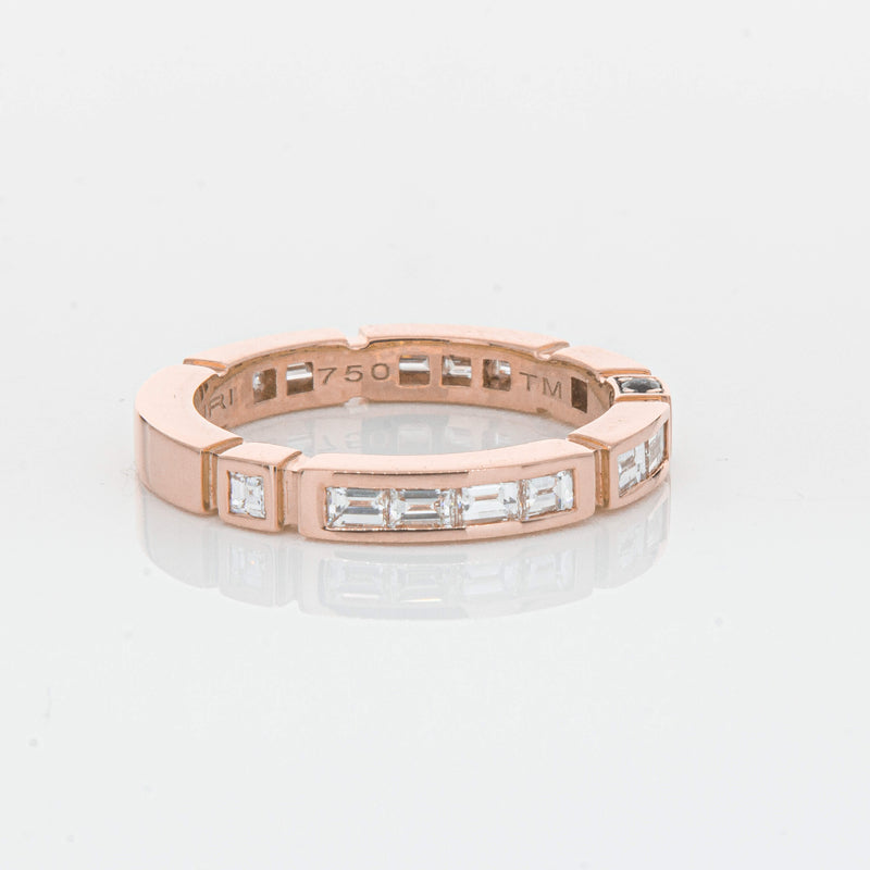 Deja Vu 18ct Rose Gold .75ct Diamond Band - Ring - Walker & Hall