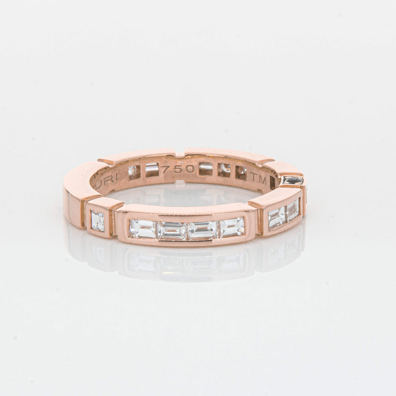 Deja Vu 18ct Rose Gold .75ct Diamond Band - Ring - Walker & Hall