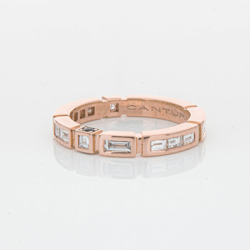 Deja Vu 18ct Rose Gold .75ct Diamond Band - Ring - Walker & Hall