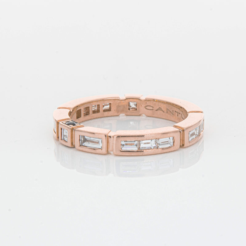 Deja Vu 18ct Rose Gold .75ct Diamond Band - Ring - Walker & Hall