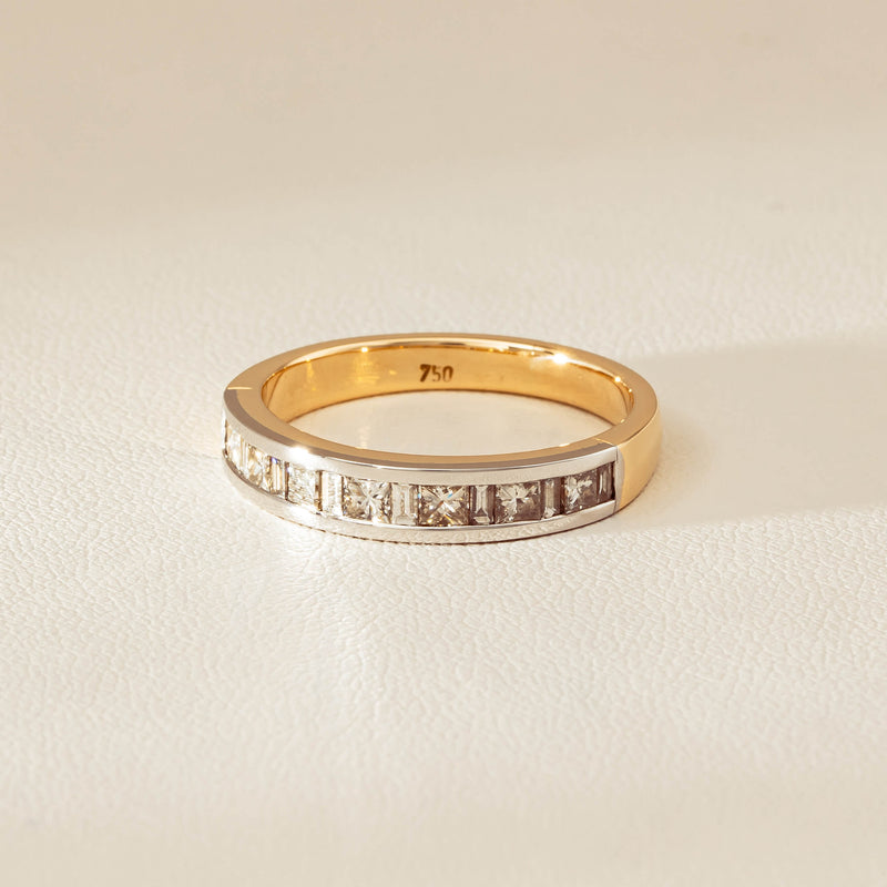 Deja Vu 16ct Yellow & White Gold .75ct Diamond Band