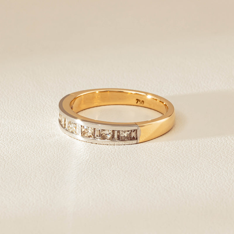Deja Vu 16ct Yellow & White Gold .75ct Diamond Band