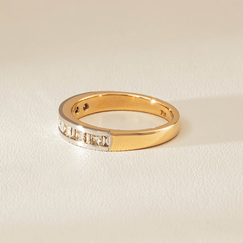 Deja Vu 16ct Yellow & White Gold .75ct Diamond Band