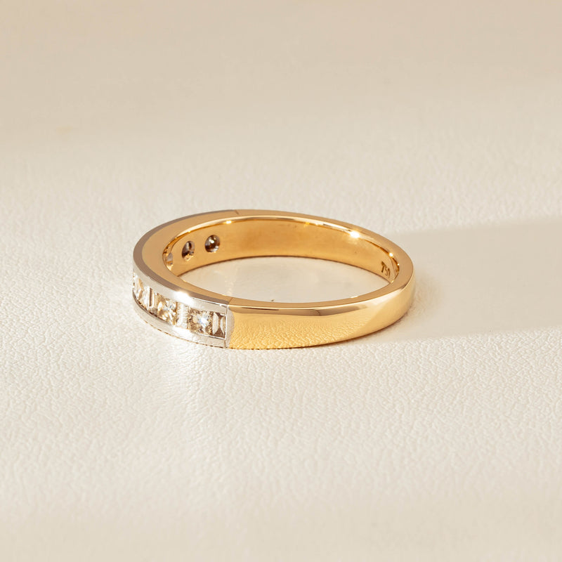 Deja Vu 16ct Yellow & White Gold .75ct Diamond Band