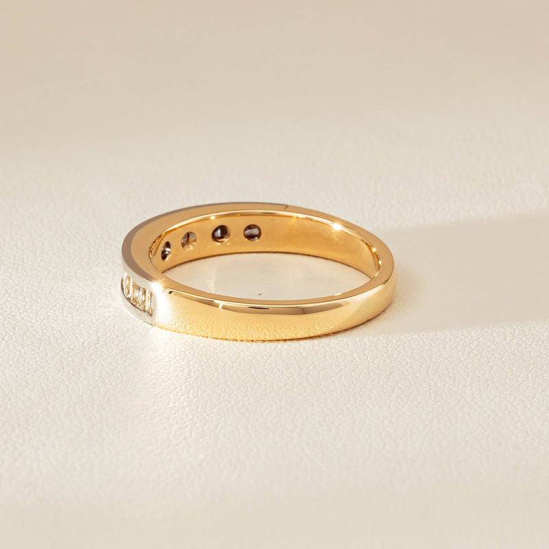 Deja Vu 16ct Yellow & White Gold .75ct Diamond Band