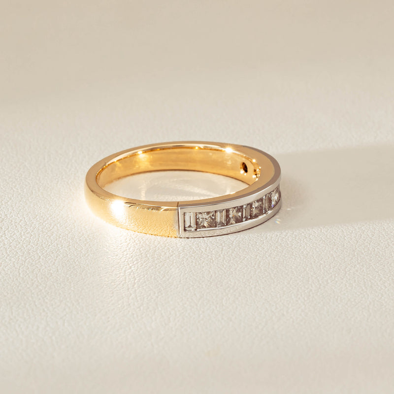 Deja Vu 16ct Yellow & White Gold .75ct Diamond Band