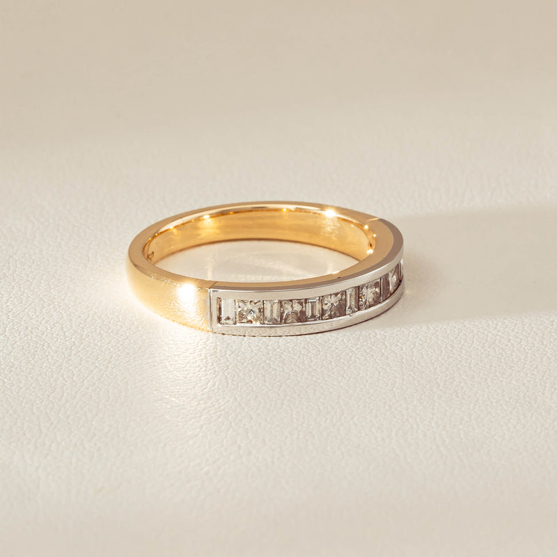 Deja Vu 16ct Yellow & White Gold .75ct Diamond Band