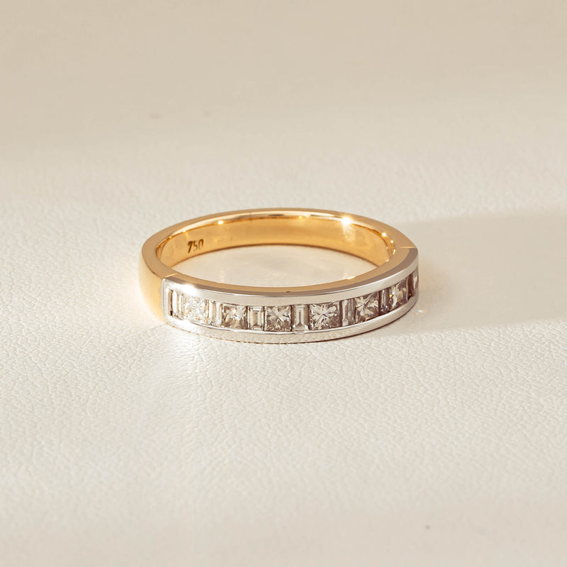 Deja Vu 16ct Yellow & White Gold .75ct Diamond Band