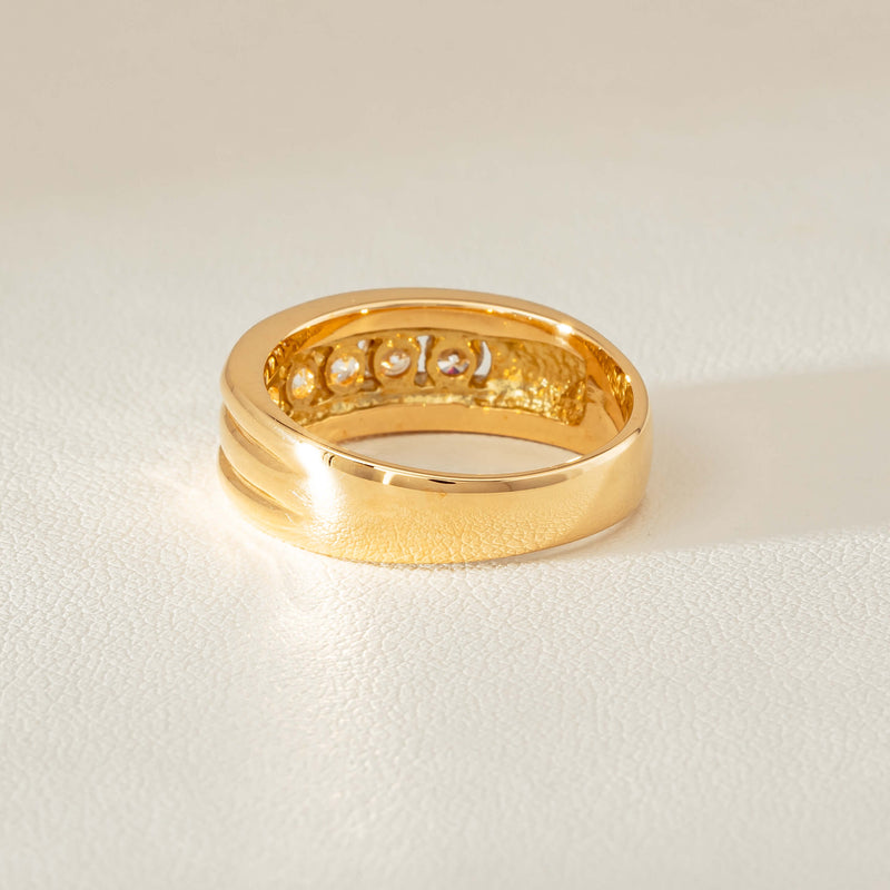 Deja Vu 18ct Yellow Gold .60ct Five-Stone Ring - Ring - Walker & Hall