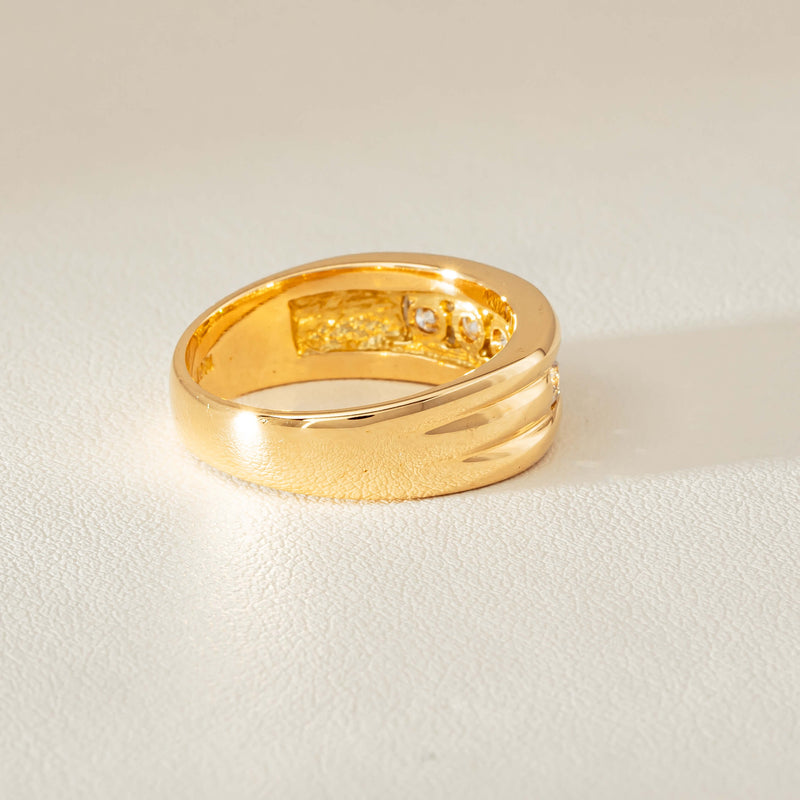 Deja Vu 18ct Yellow Gold .60ct Five-Stone Ring - Ring - Walker & Hall