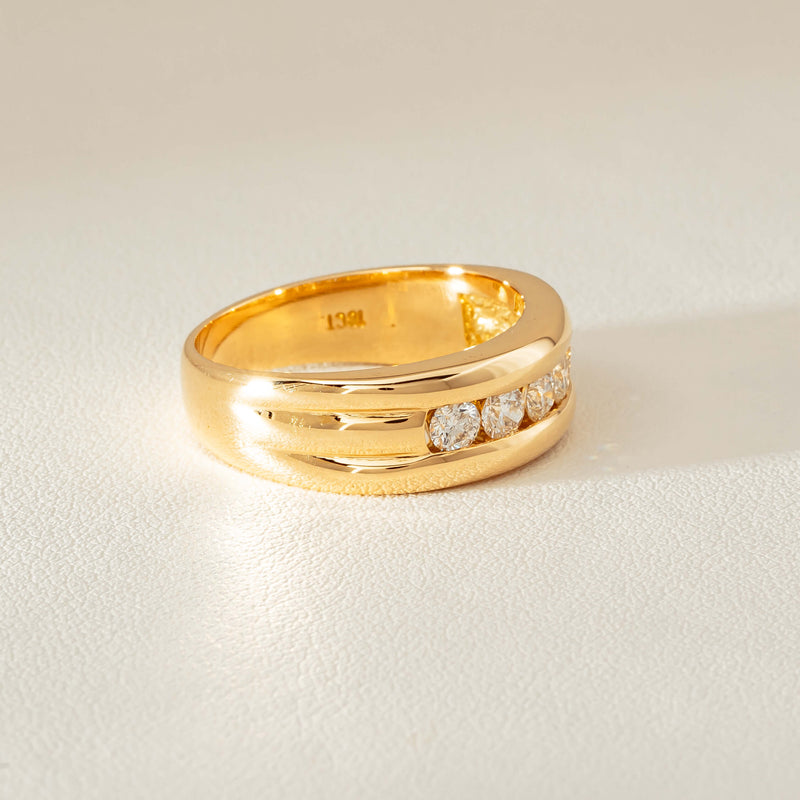 Deja Vu 18ct Yellow Gold .60ct Five-Stone Ring - Ring - Walker & Hall