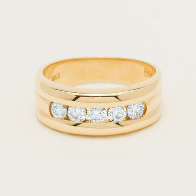 Deja Vu 18ct Yellow Gold .60ct Five-Stone Ring - Ring - Walker & Hall