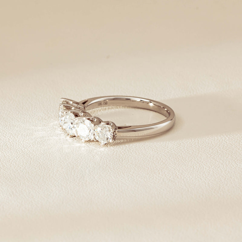 Deja Vu 18ct White Gold 1.90ct Five-Stone Diamond Ring - Ring - Walker & Hall