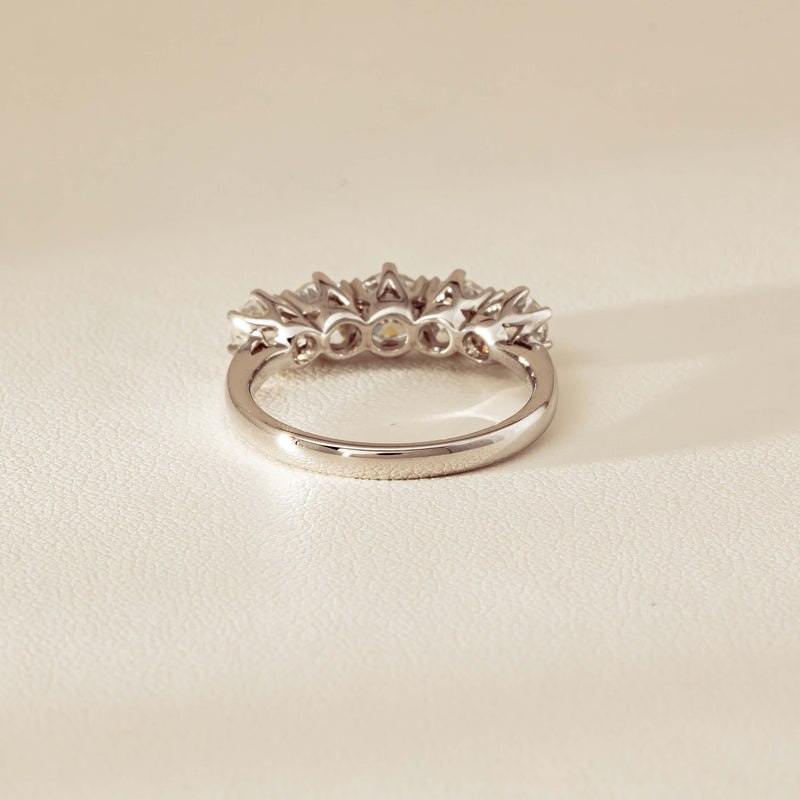 Deja Vu 18ct White Gold 1.90ct Five-Stone Diamond Ring - Ring - Walker & Hall