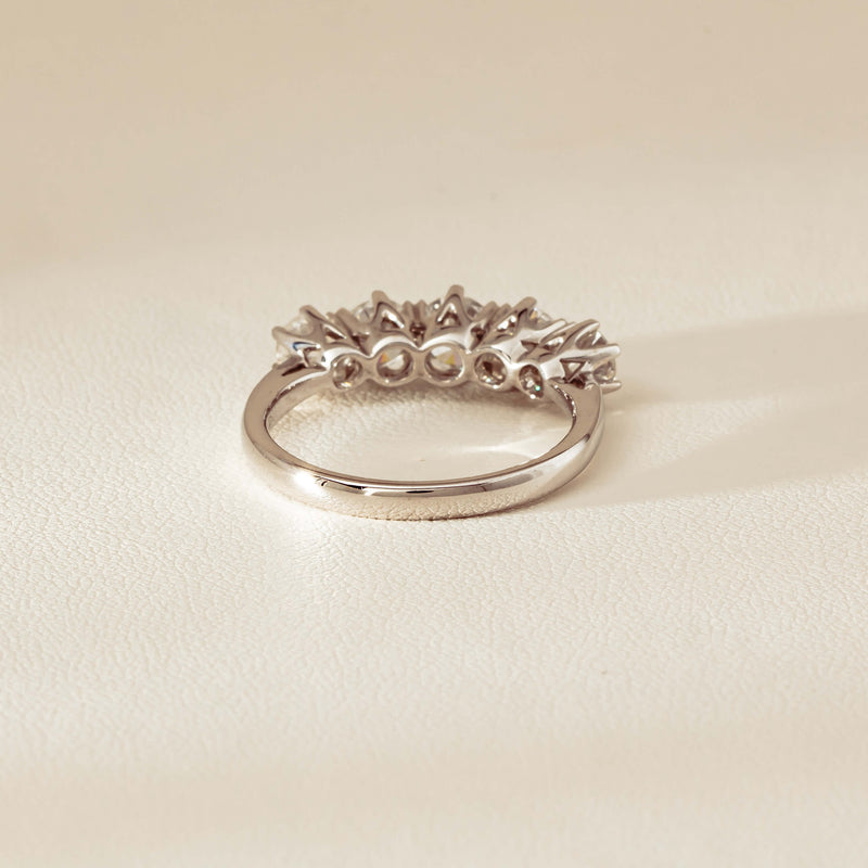 Deja Vu 18ct White Gold 1.90ct Five-Stone Diamond Ring - Ring - Walker & Hall