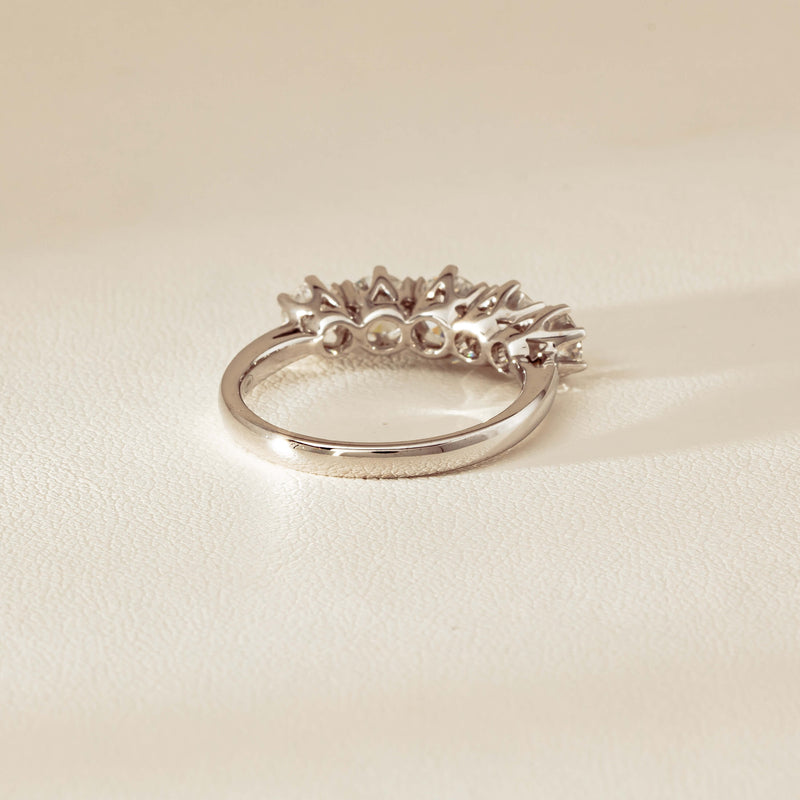 Deja Vu 18ct White Gold 1.90ct Five-Stone Diamond Ring - Ring - Walker & Hall