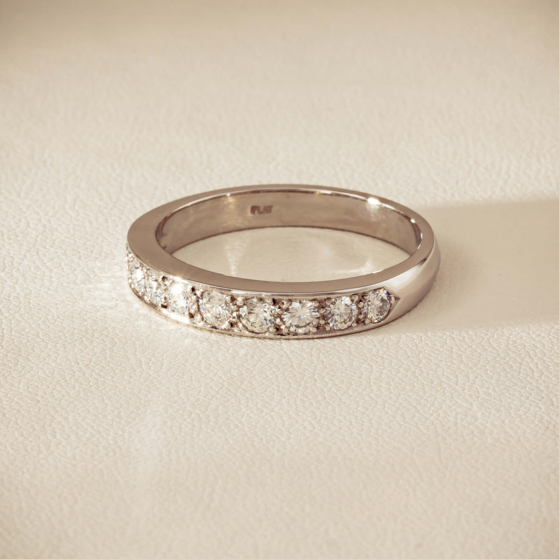 Deja Vu Platinum .80ct Diamond-Set Band - U 1/2