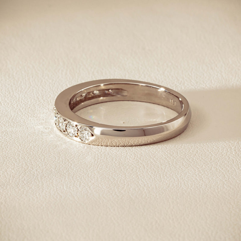 Deja Vu Platinum .80ct Diamond-Set Band - U 1/2