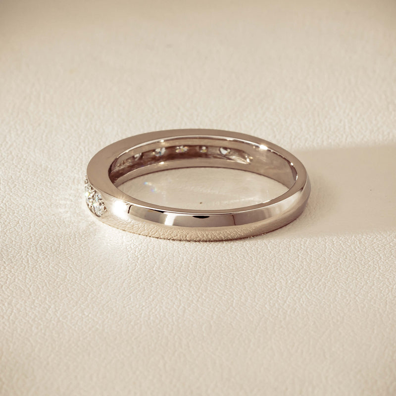 Deja Vu Platinum .80ct Diamond-Set Band - U 1/2