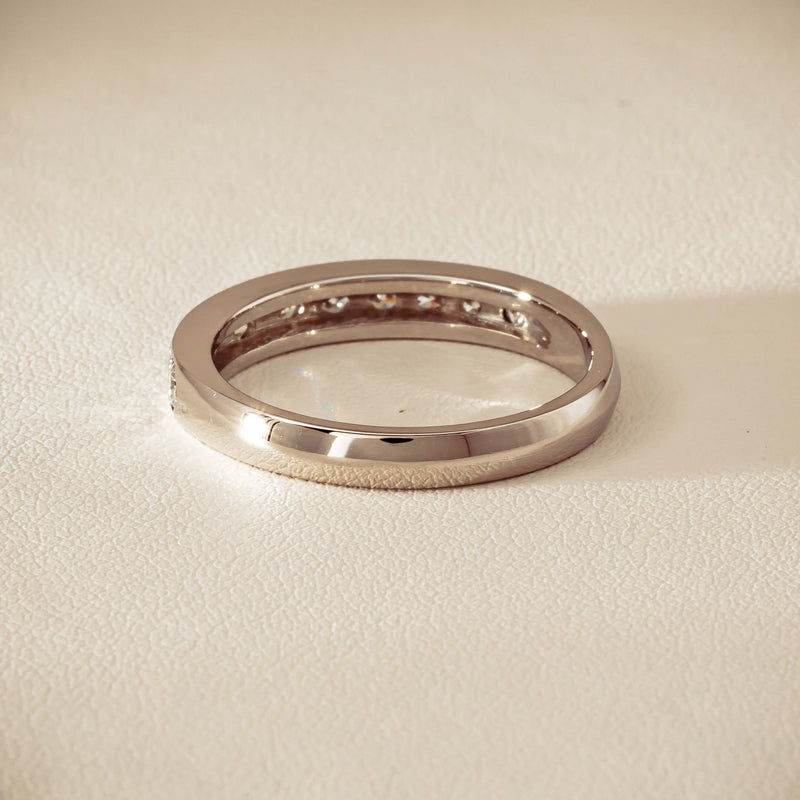 Deja Vu Platinum .80ct Diamond-Set Band - U 1/2