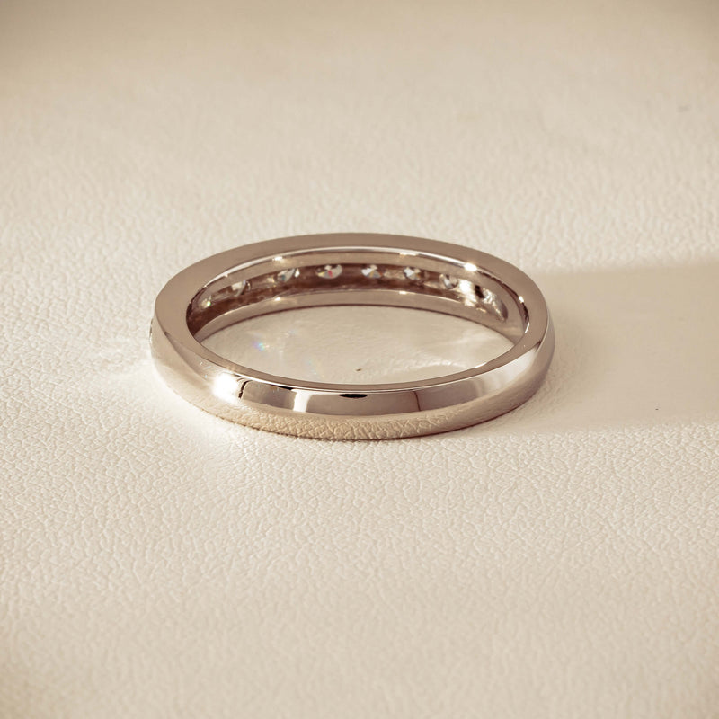Deja Vu Platinum .80ct Diamond-Set Band - U 1/2